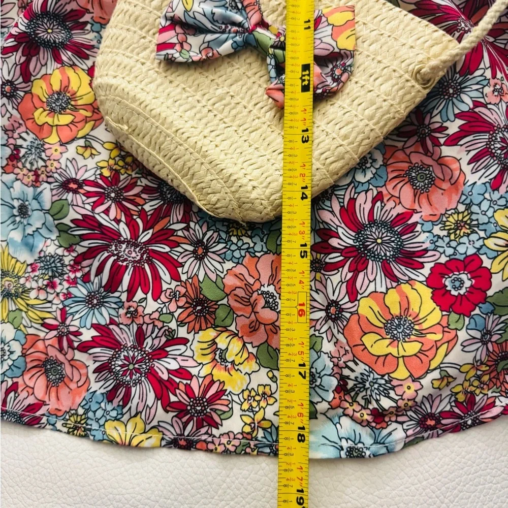 Floral Baby Dress with Matching Bag